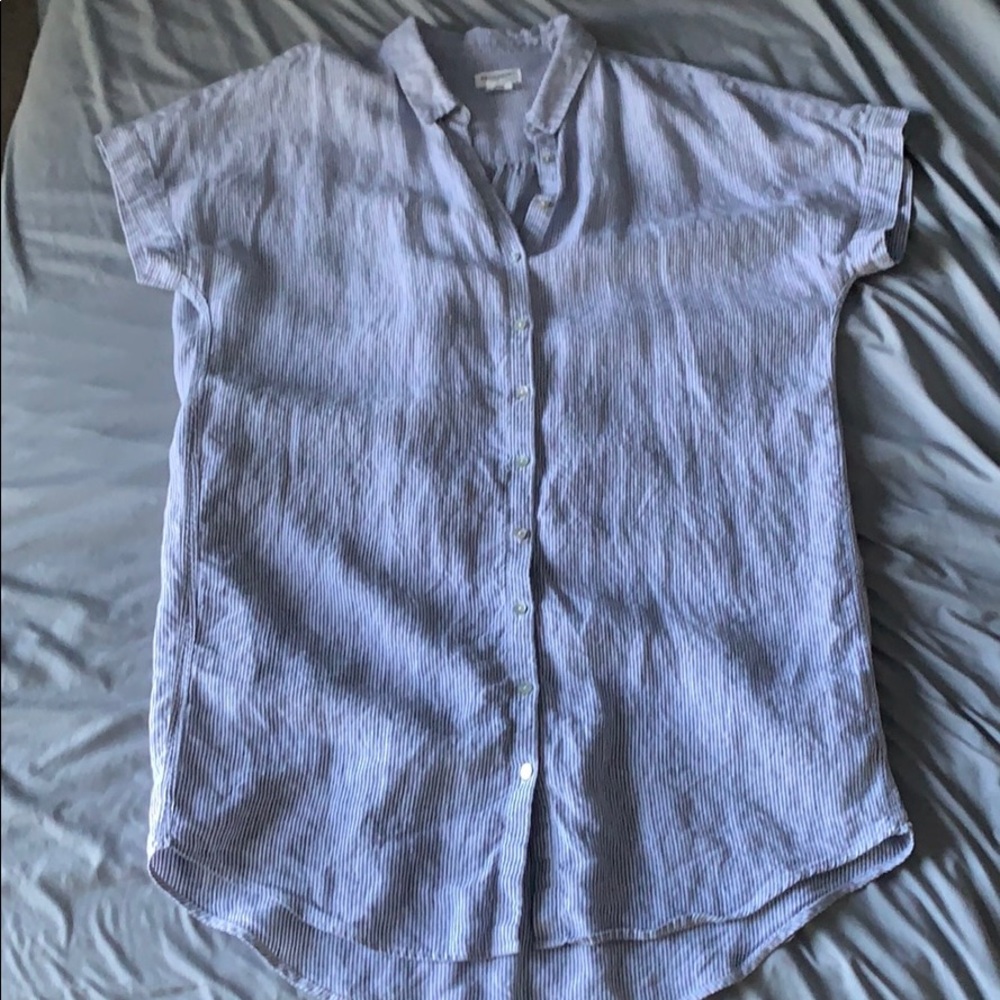 Linen tunic top